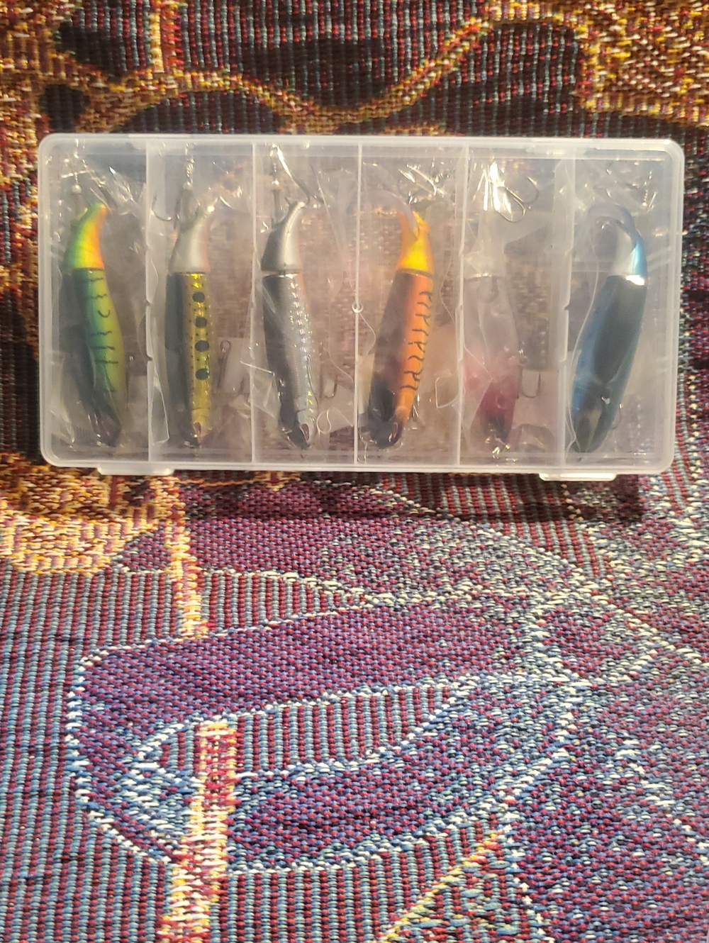 6 Piece Pike Trout Top Water Fishing Lures NIB